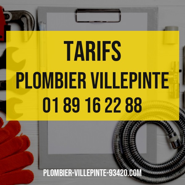 tarif plombier Villepinte pas cher